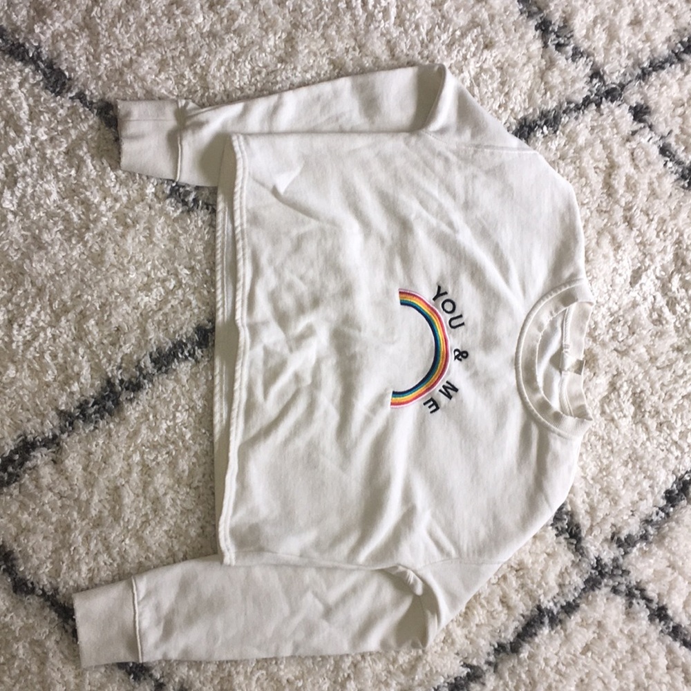 White Graphic Sweatshirt